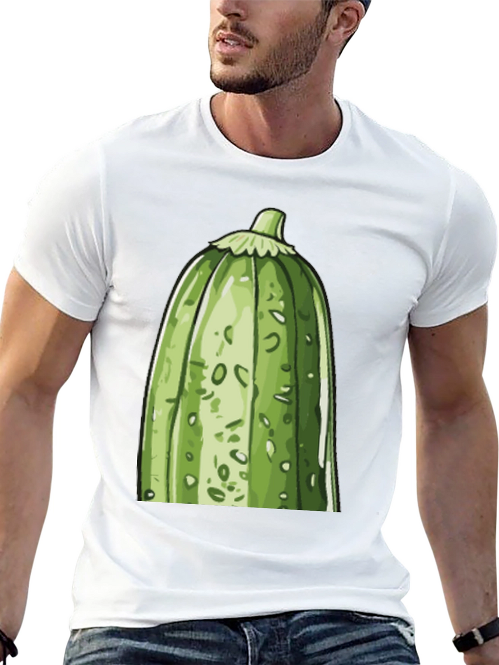 Zucchini Graphic Tee - Quirky Vegetable Lovers T-Shirt