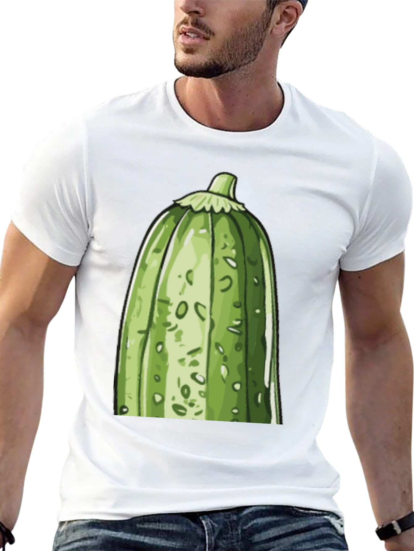 Zucchini Graphic Tee - Quirky Vegetable Lovers T-Shirt