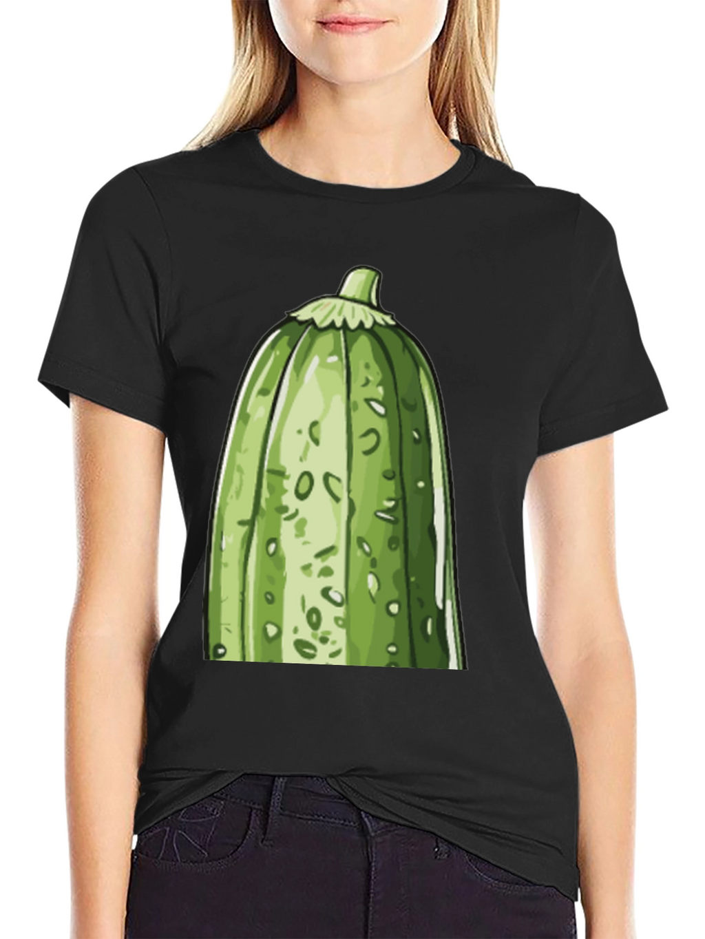 Zucchini Graphic Tee - Quirky Vegetable Lovers T-Shirt