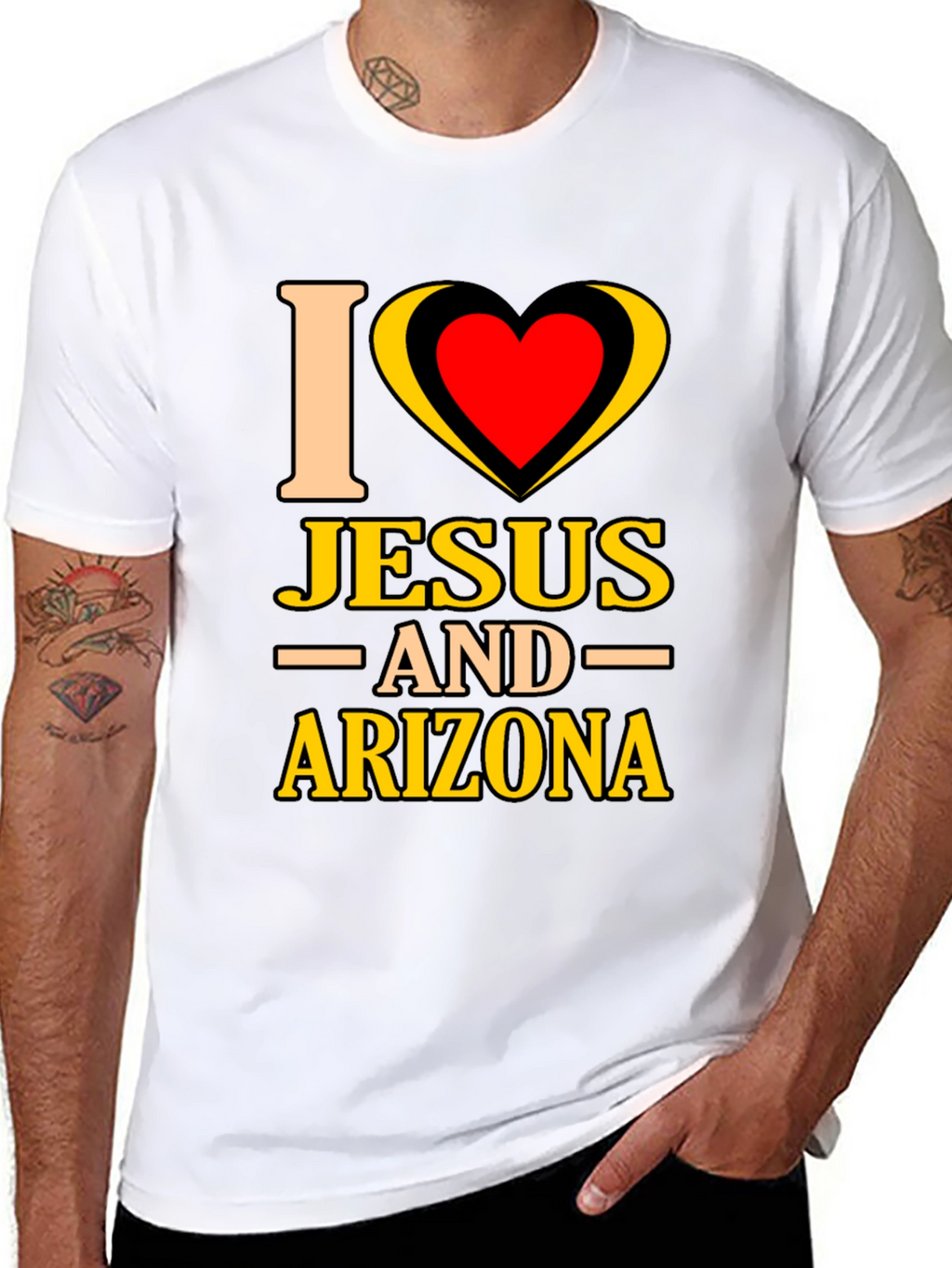 I Love Jesus and Arizona T-Shirt