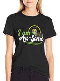 Autism Awareness T-Shirt - Au-Some Puzzle Design