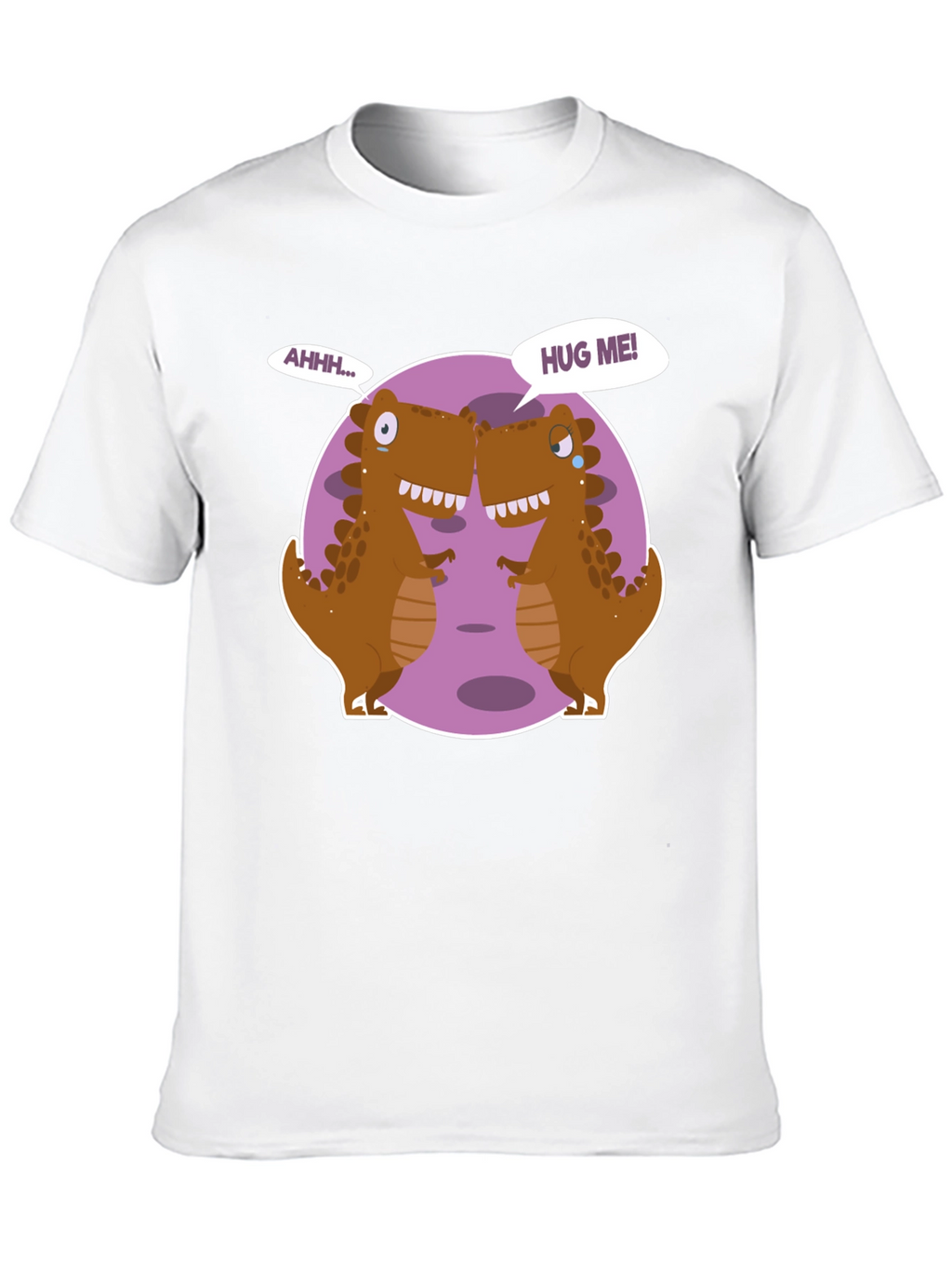 Dino Hugs Graphic Tee - Funny T-Rex T-Shirt