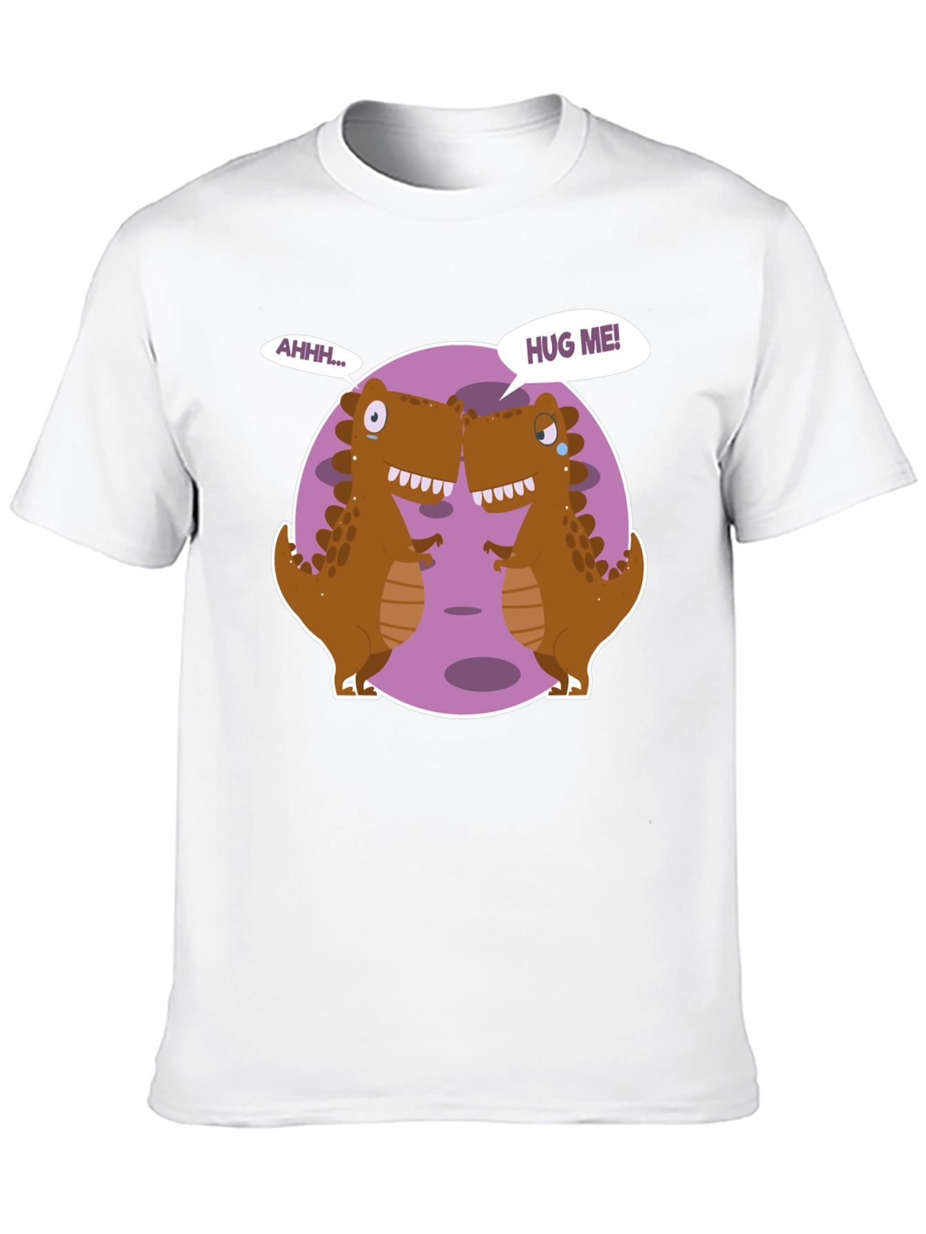 Dino Hugs Graphic Tee - Funny T-Rex T-Shirt