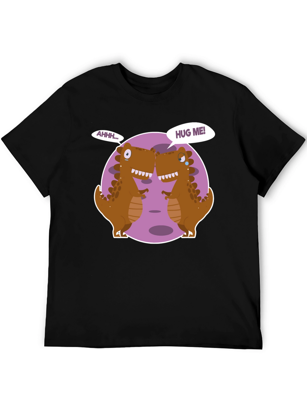 Dino Hugs Graphic Tee - Funny T-Rex T-Shirt