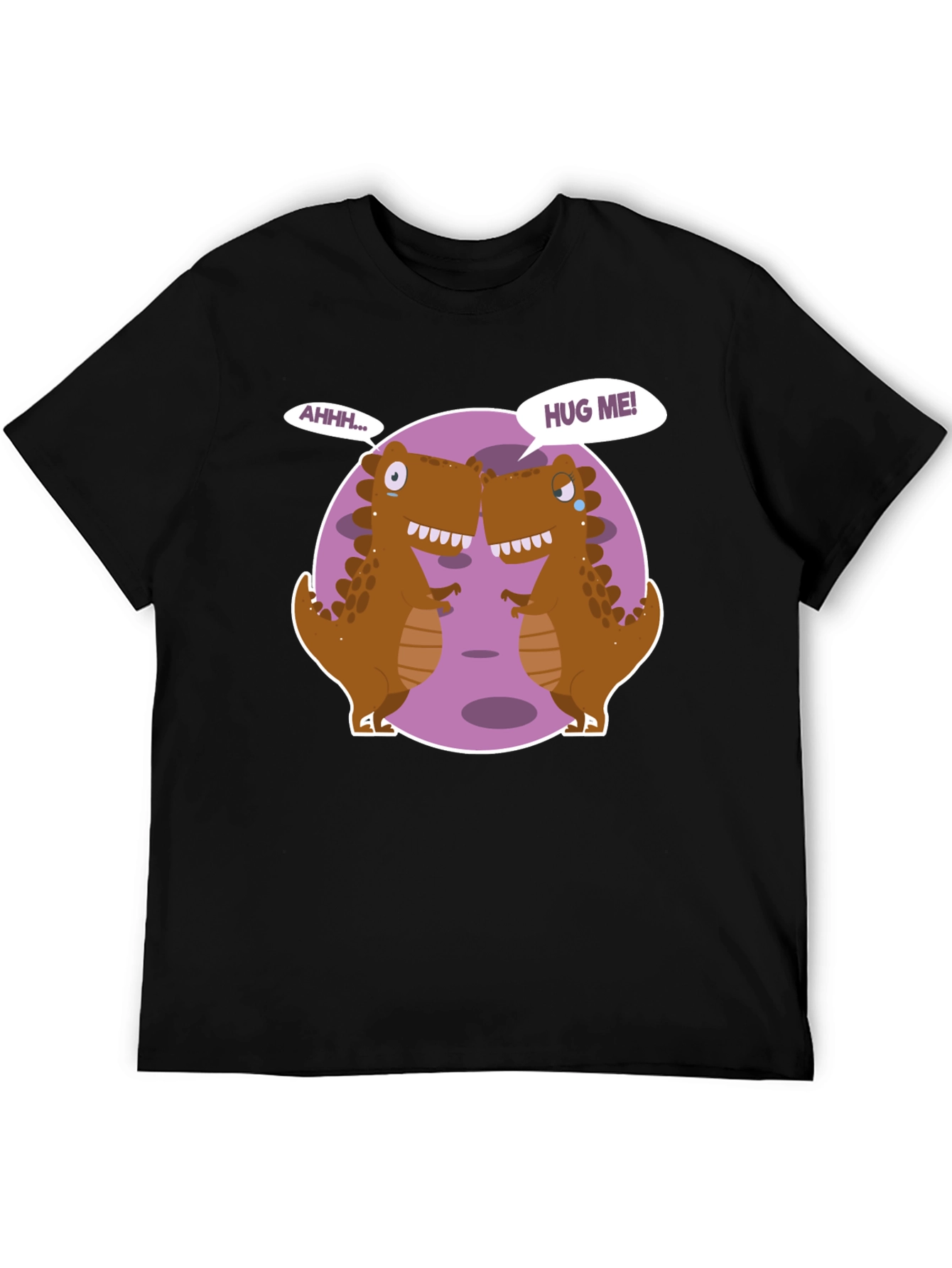 Dino Hugs Graphic Tee - Funny T-Rex T-Shirt