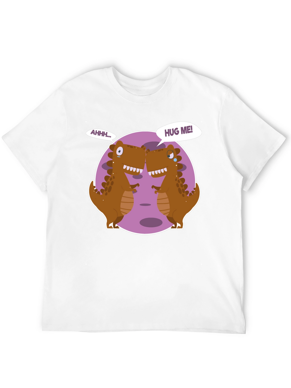 Dino Hugs Graphic Tee - Funny T-Rex T-Shirt