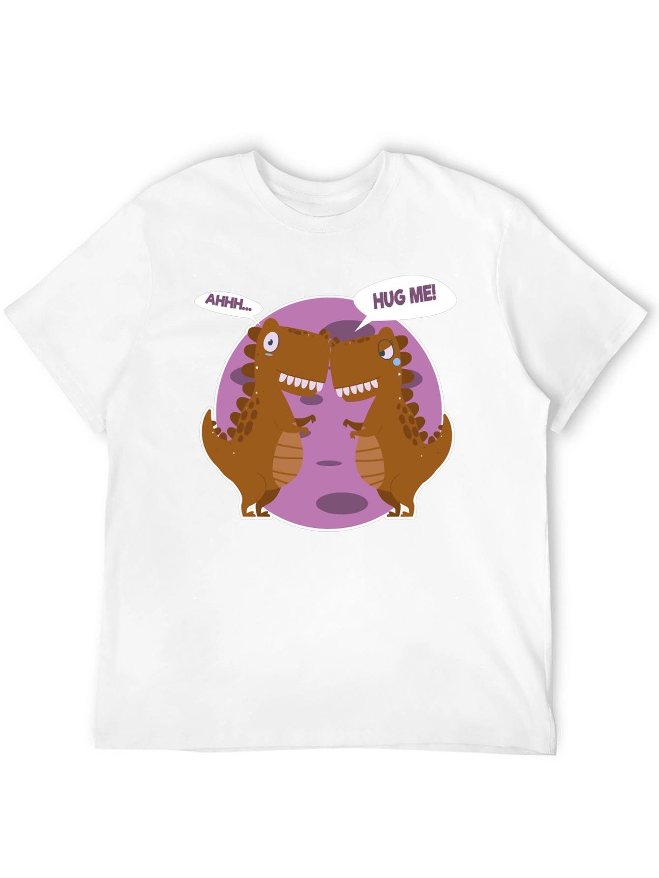 Dino Hugs Graphic Tee - Funny T-Rex T-Shirt