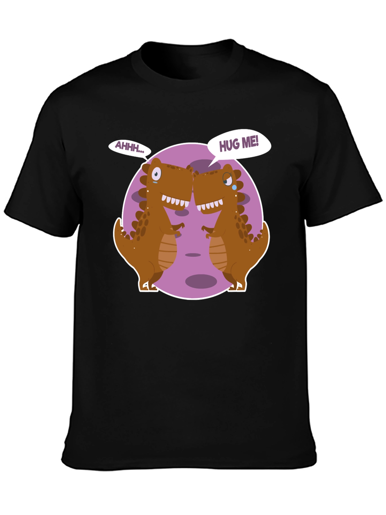 Dino Hugs Graphic Tee - Funny T-Rex T-Shirt
