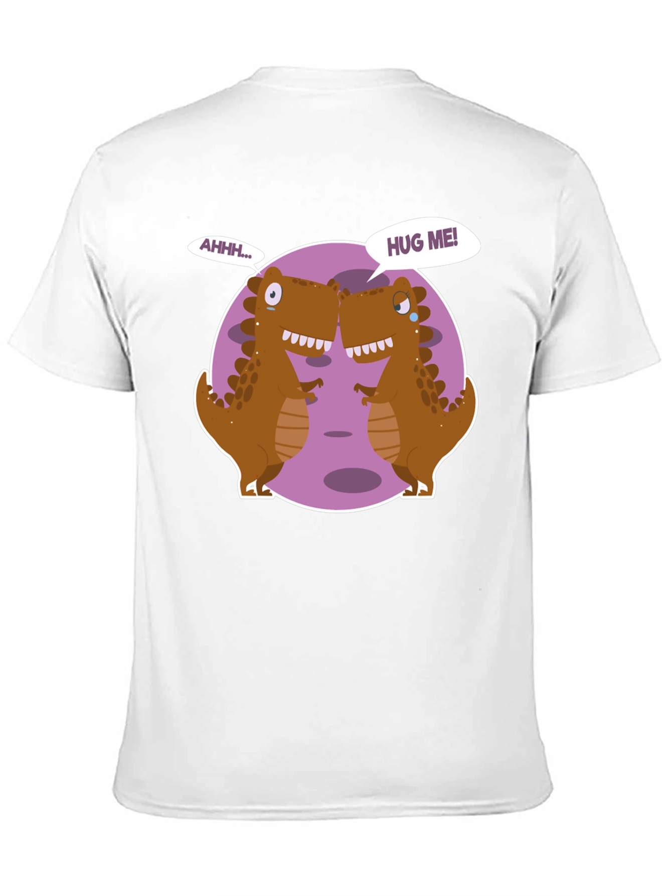 Dino Hugs Graphic Tee - Funny T-Rex T-Shirt