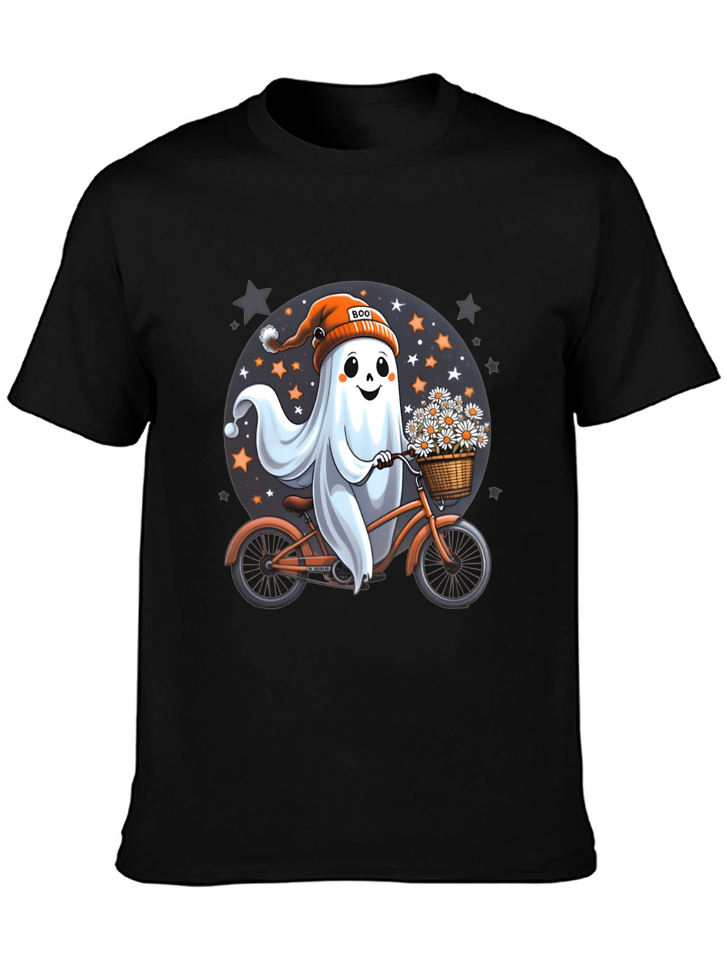 Boo Ghost on Bike T-Shirt