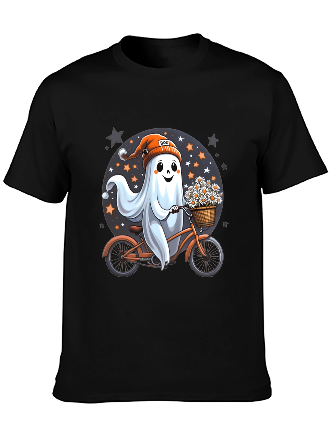 Boo Ghost on Bike T-Shirt