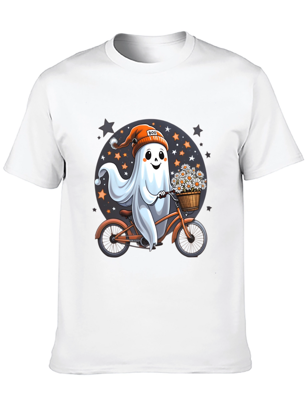 Boo Ghost on Bike T-Shirt
