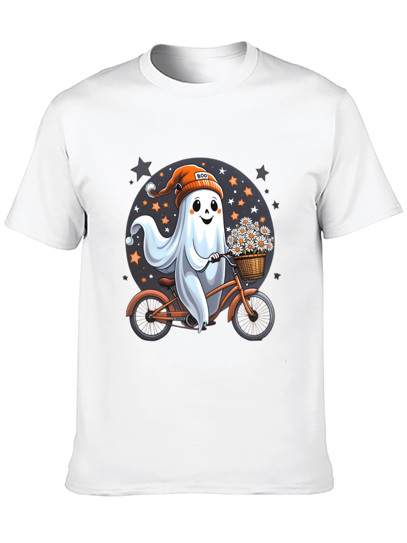 Boo Ghost on Bike T-Shirt