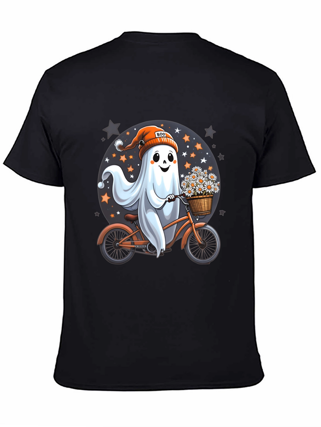 Boo Ghost on Bike T-Shirt