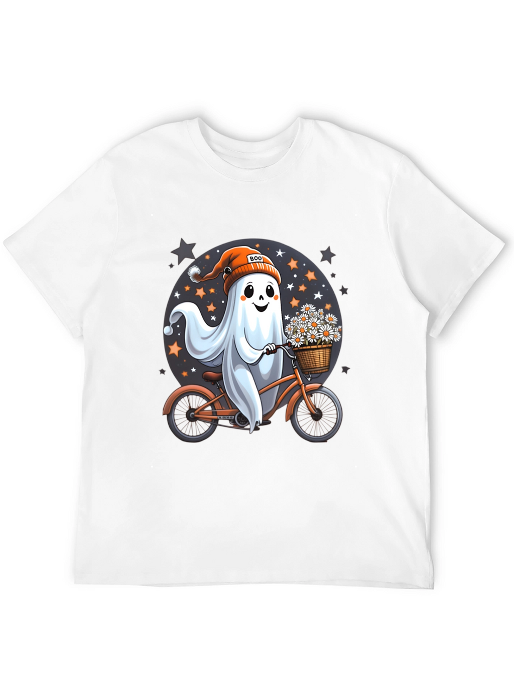 Boo Ghost on Bike T-Shirt