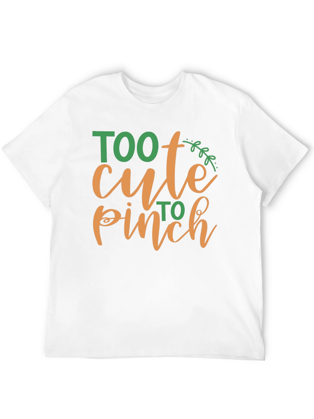 Too Cute to Pinch St. Patricks Day Black T-Shirt