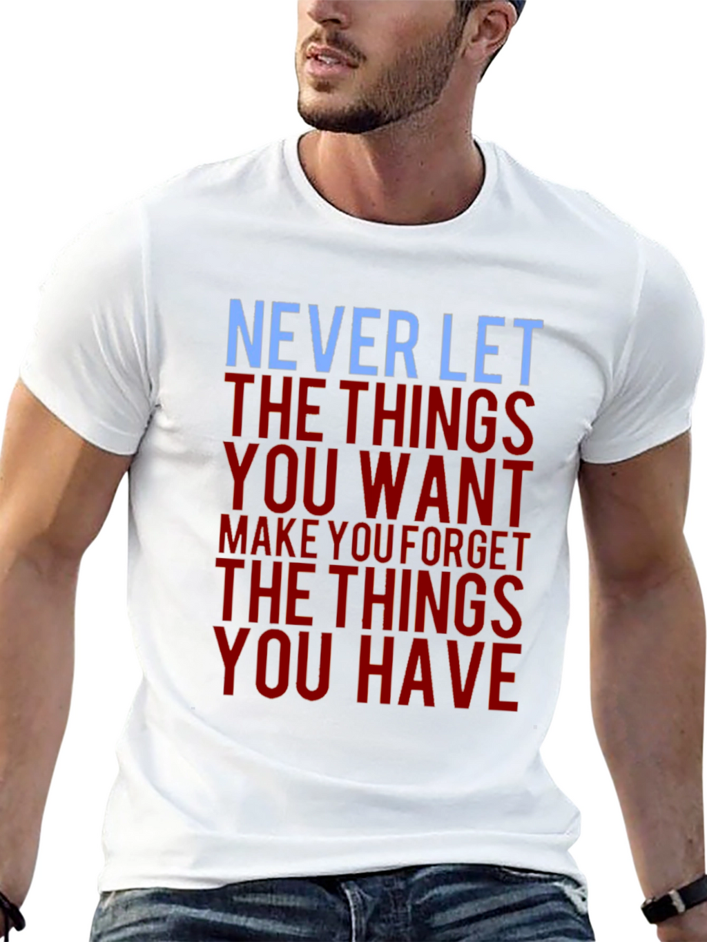 Inspirational Graphic Print Mens T-Shirt