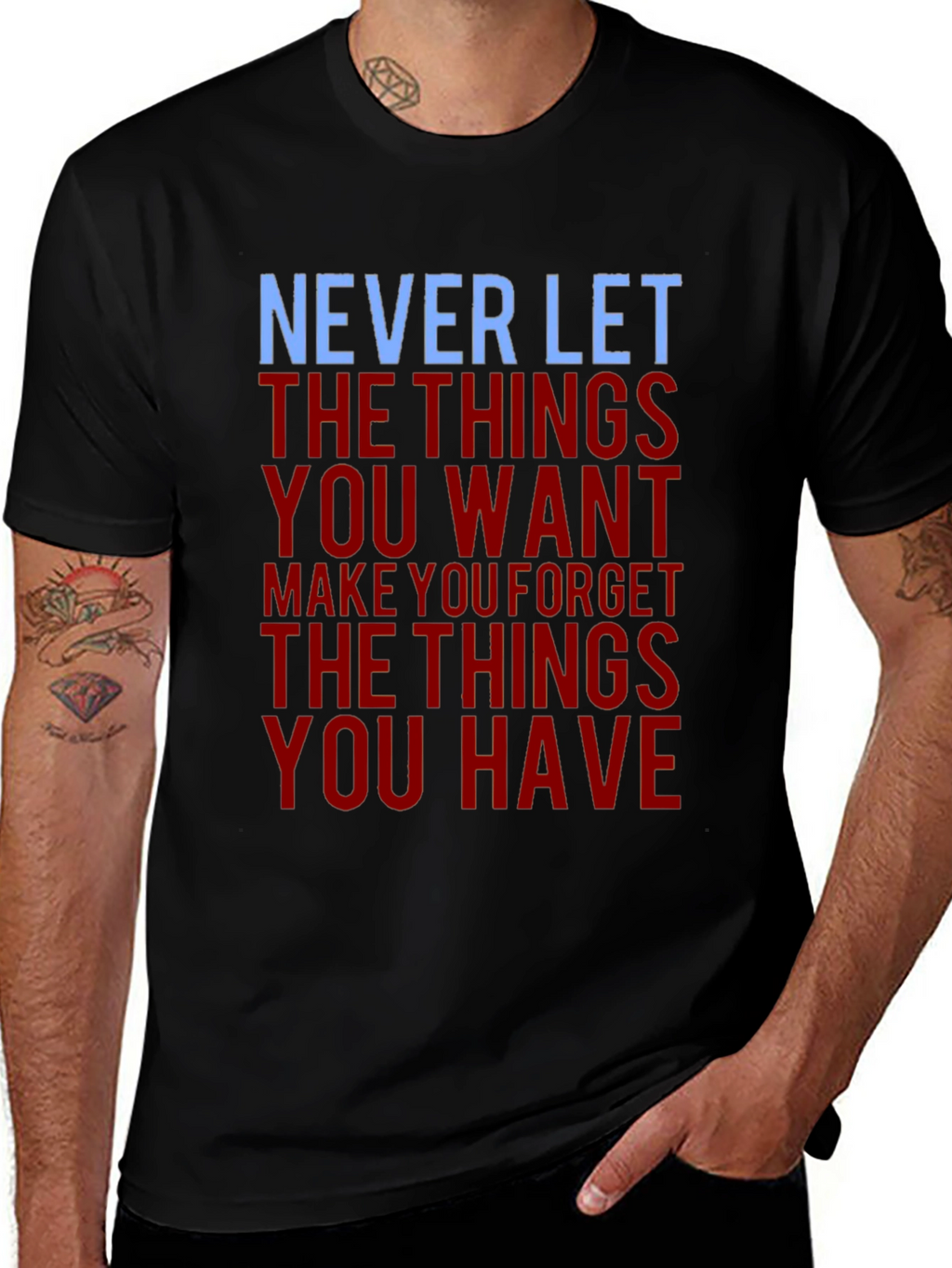 Inspirational Graphic Print Mens T-Shirt