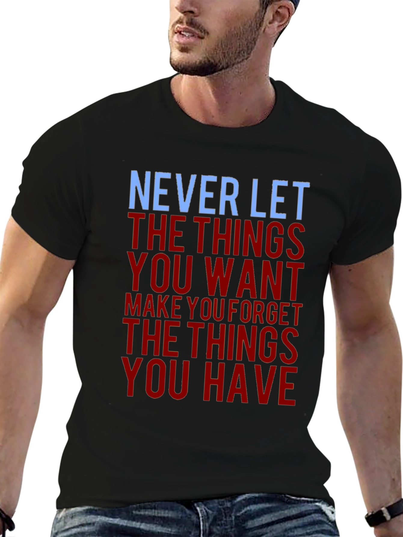 Inspirational Graphic Print Mens T-Shirt