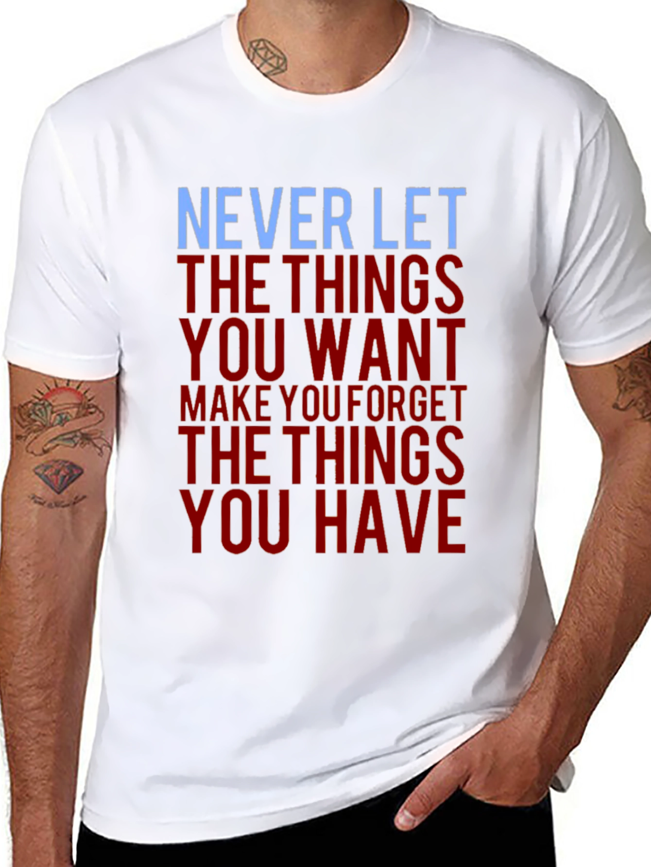 Inspirational Graphic Print Mens T-Shirt