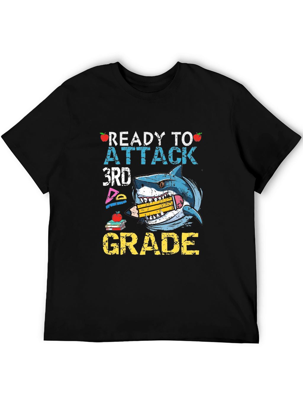 Ready to Attack 3rd Grade Shark T-Shirt