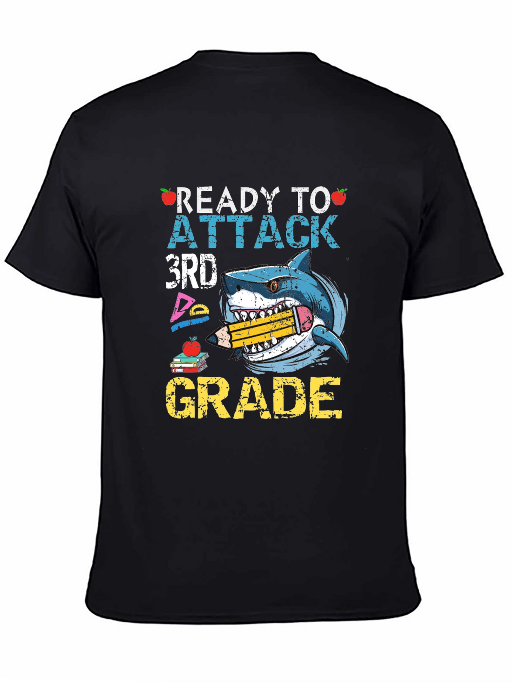 Ready to Attack 3rd Grade Shark T-Shirt