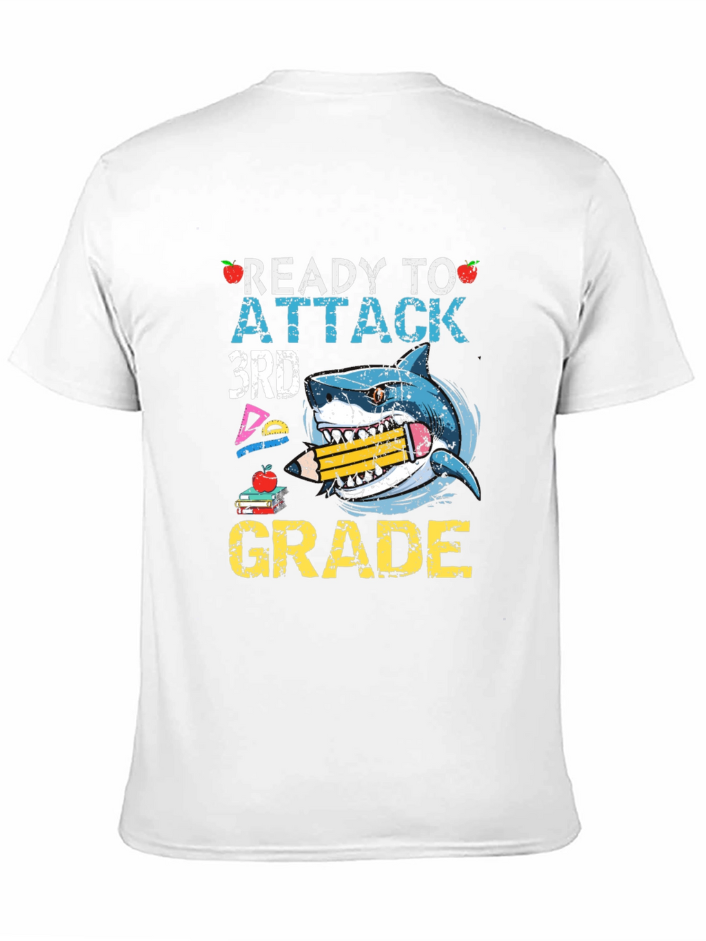 Ready to Attack 3rd Grade Shark T-Shirt