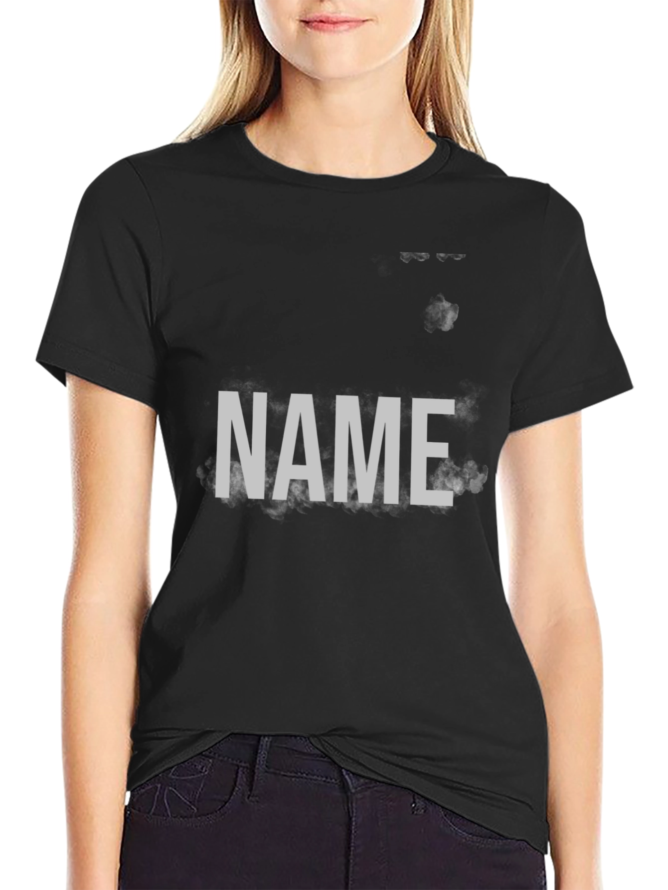 Personalized Name Black T-Shirt