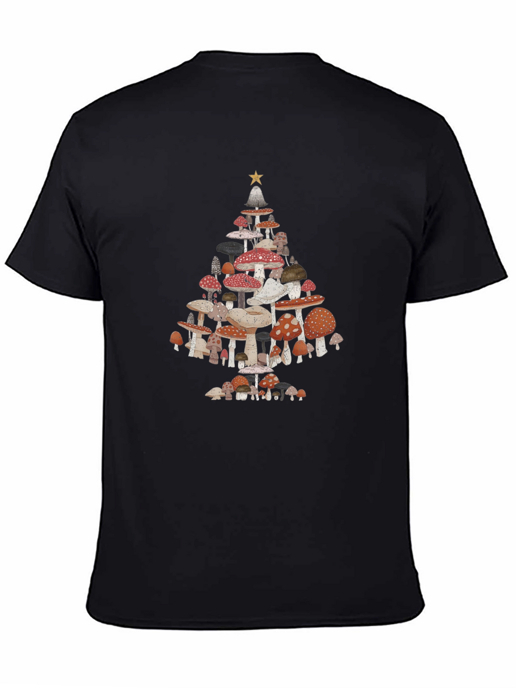 Mushroom Christmas Tree Graphic Tee