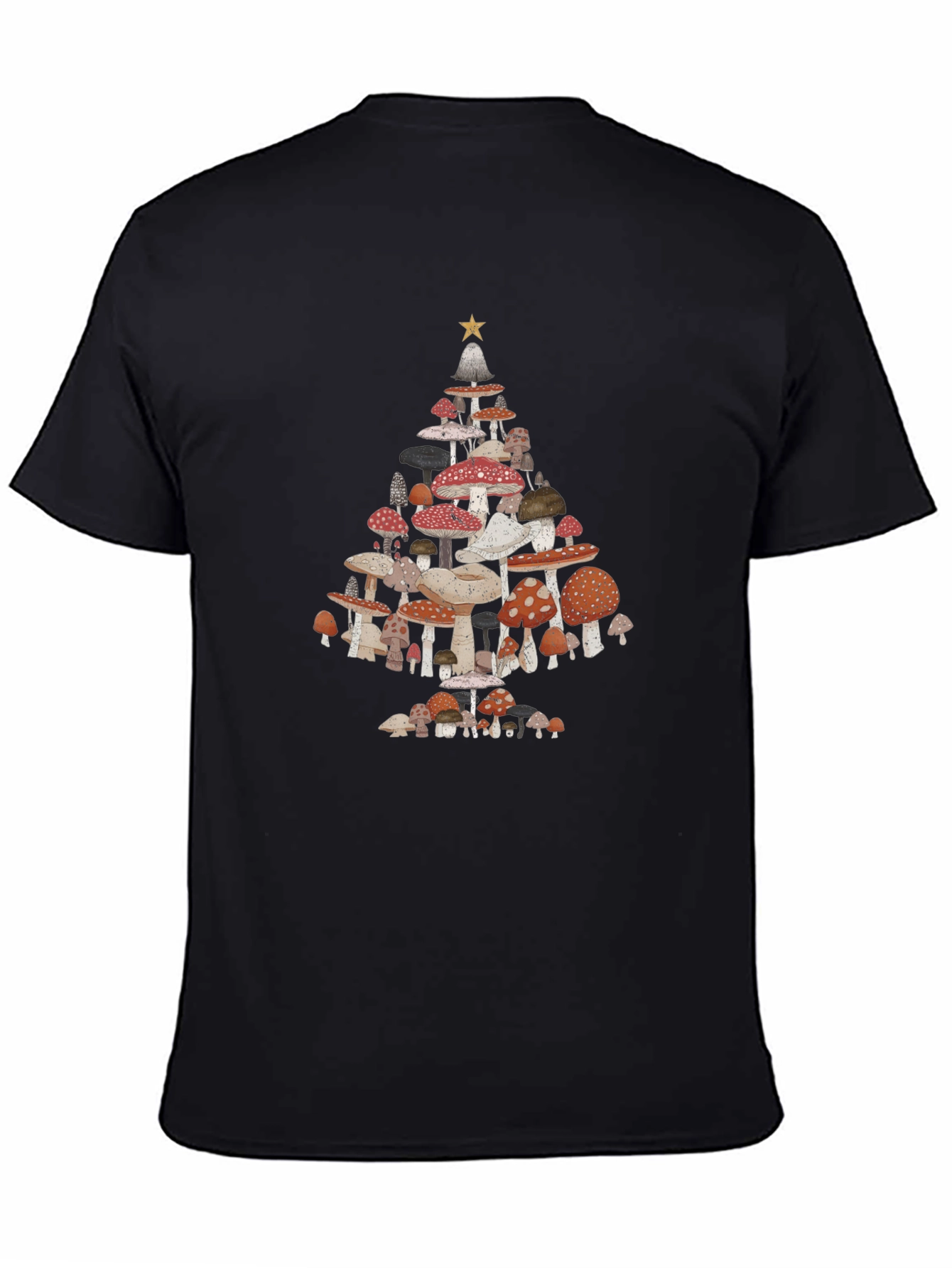 Mushroom Christmas Tree Graphic Tee