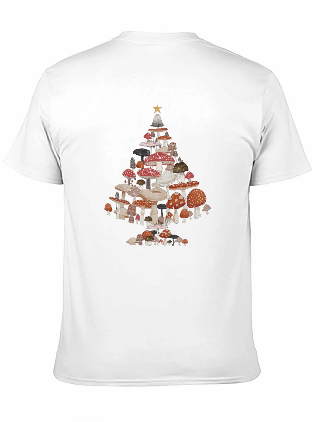 Mushroom Christmas Tree Graphic Tee