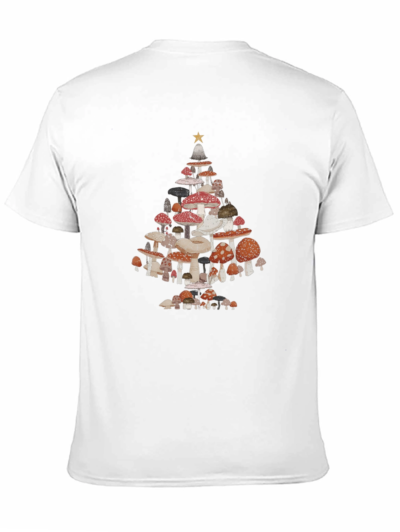 Mushroom Christmas Tree Graphic Tee