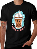 Boba Tea Graphic Tee - Suck My Balls