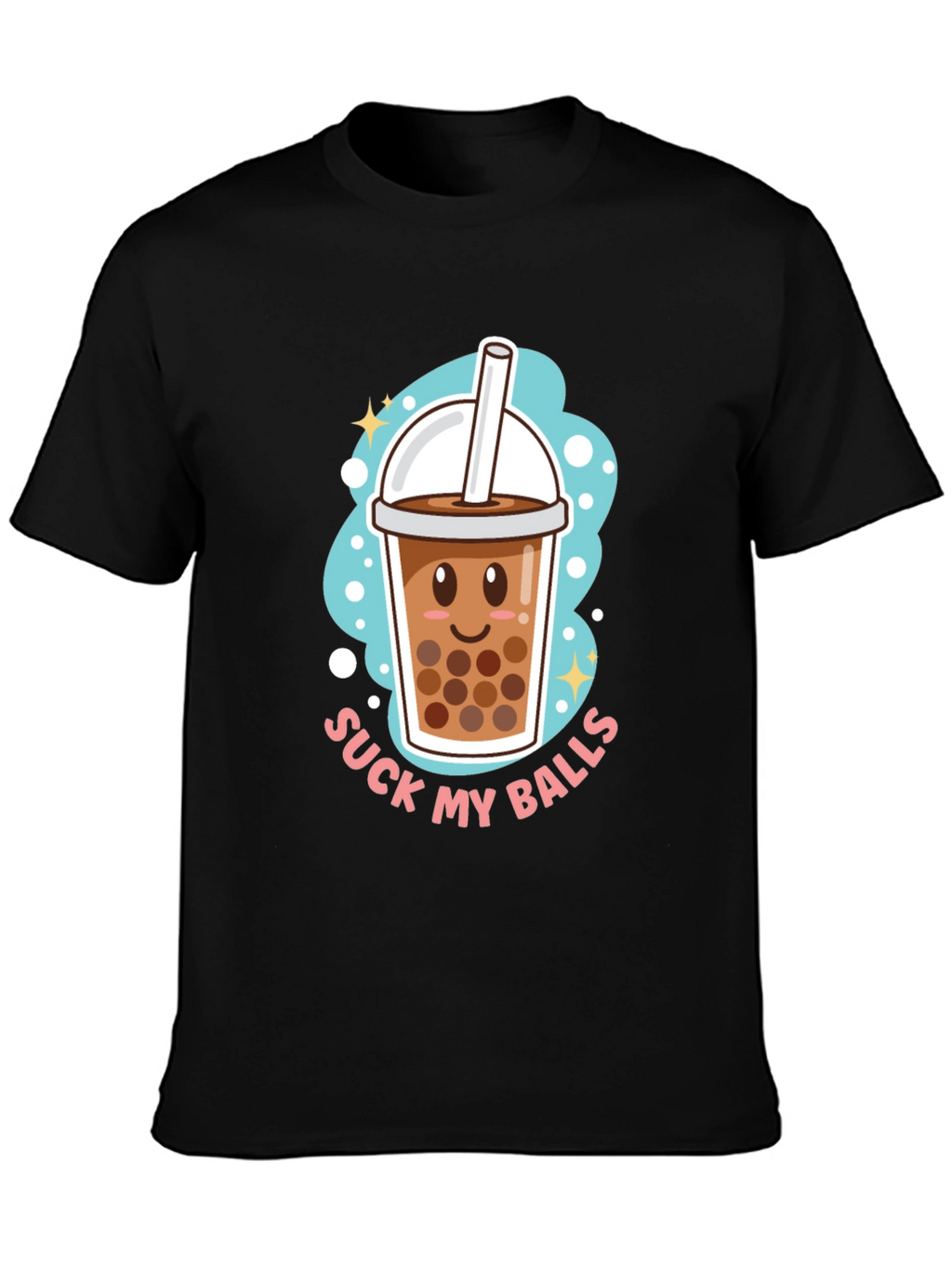 Boba Tea Graphic Tee - Suck My Balls