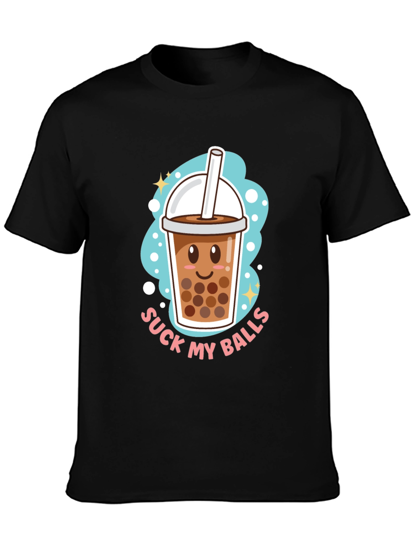 Boba Tea Graphic Tee - Suck My Balls