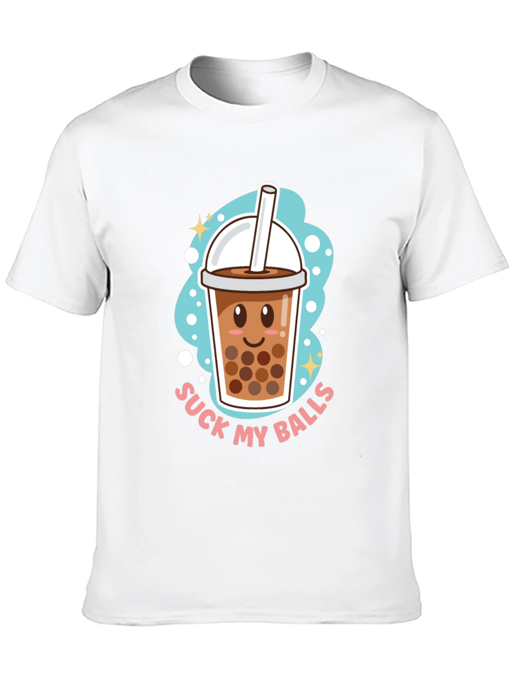 Boba Tea Graphic Tee - Suck My Balls