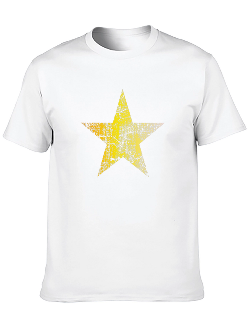 Distressed Star Graphic Black Tee