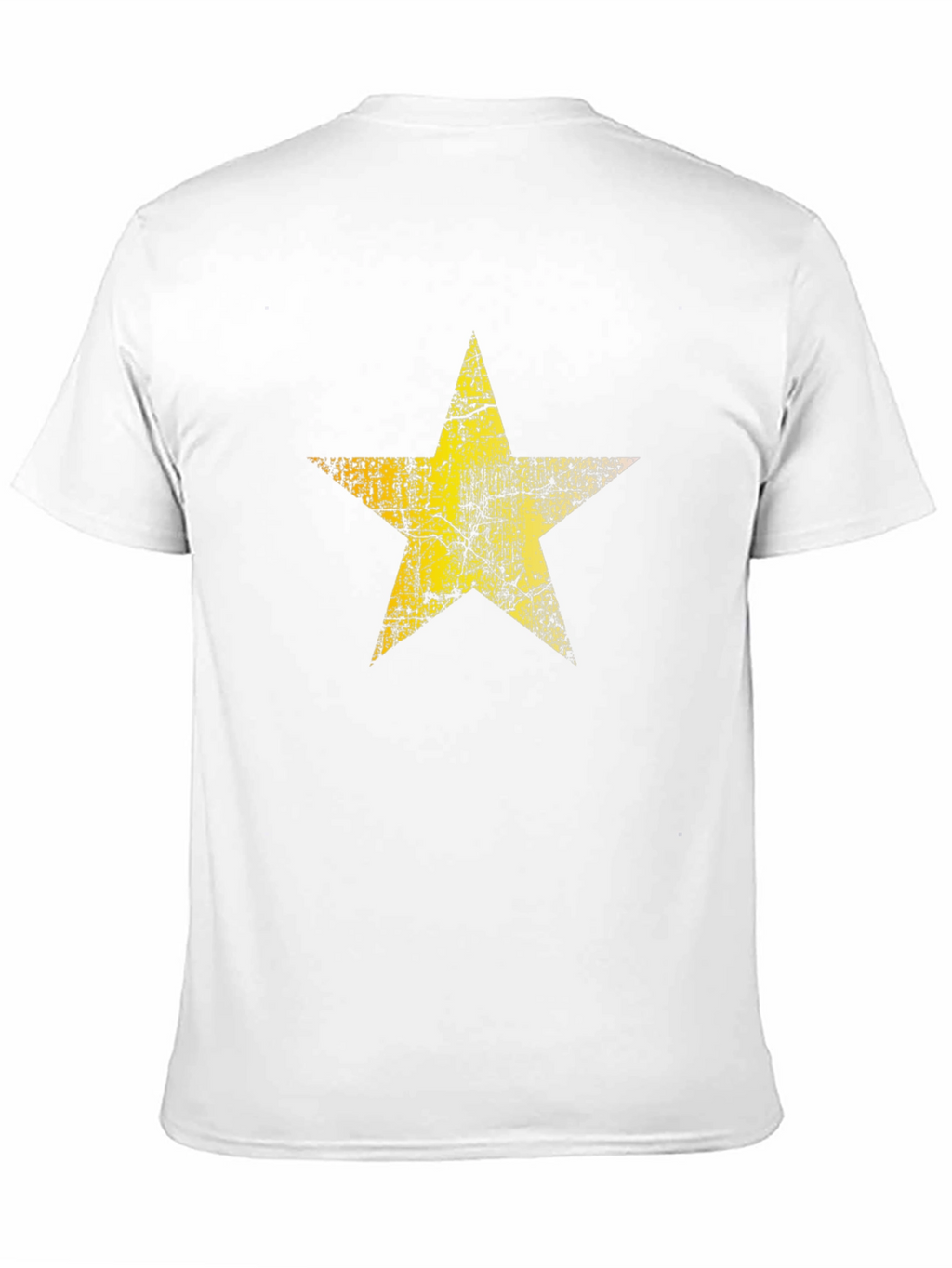 Distressed Star Graphic Black Tee