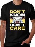 Dont Know Dont Care Cow Graphic T-Shirt