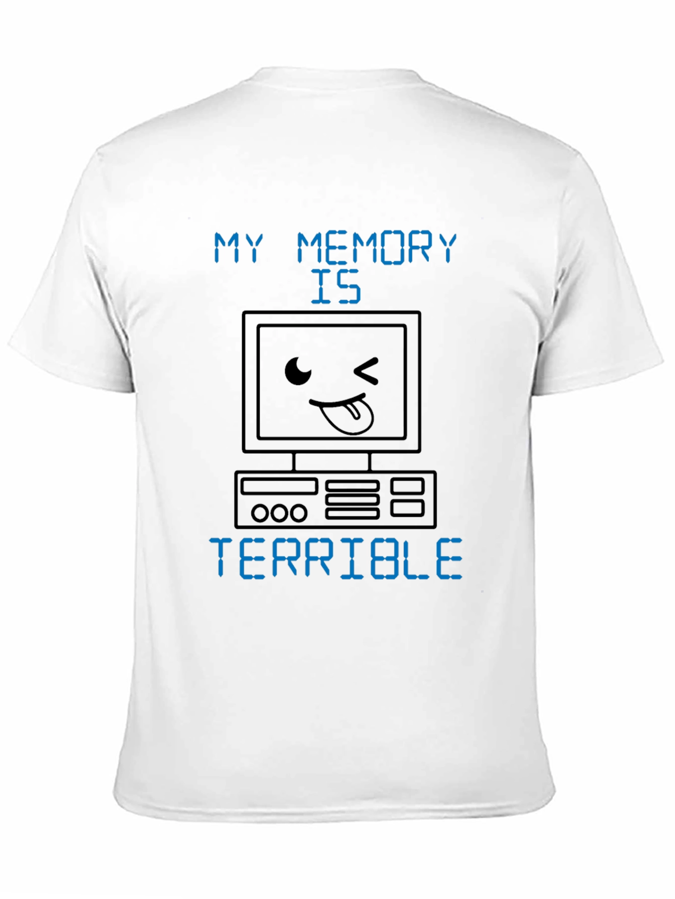 Funny Memory Terrible Computer Black T-Shirt