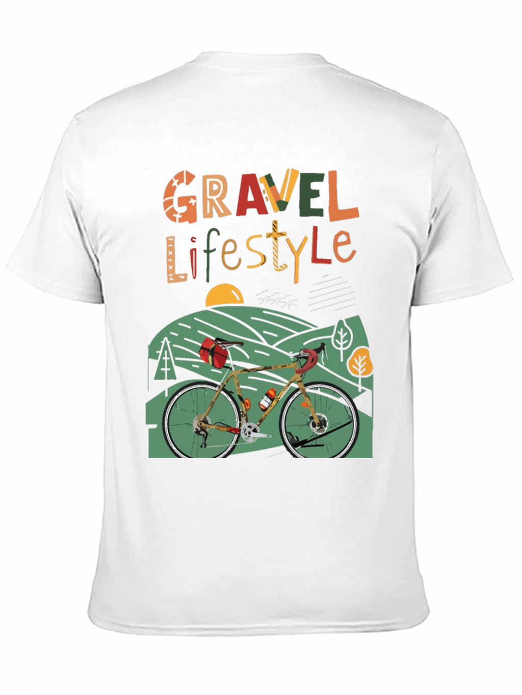 Gravel Lifestyle T-Shirt - Cycling Adventure Tee