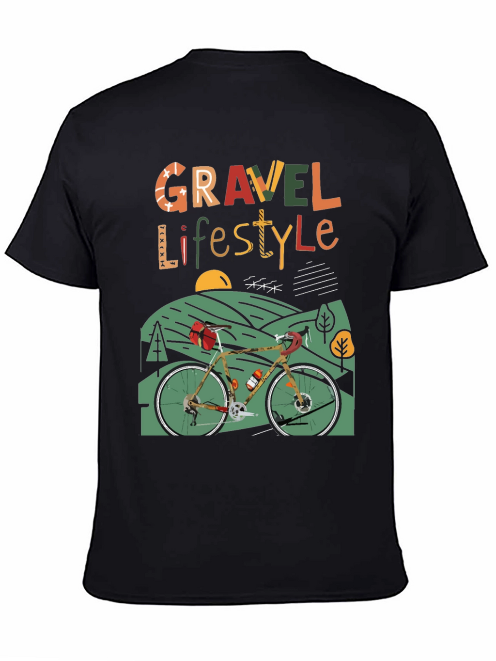 Gravel Lifestyle T-Shirt - Cycling Adventure Tee