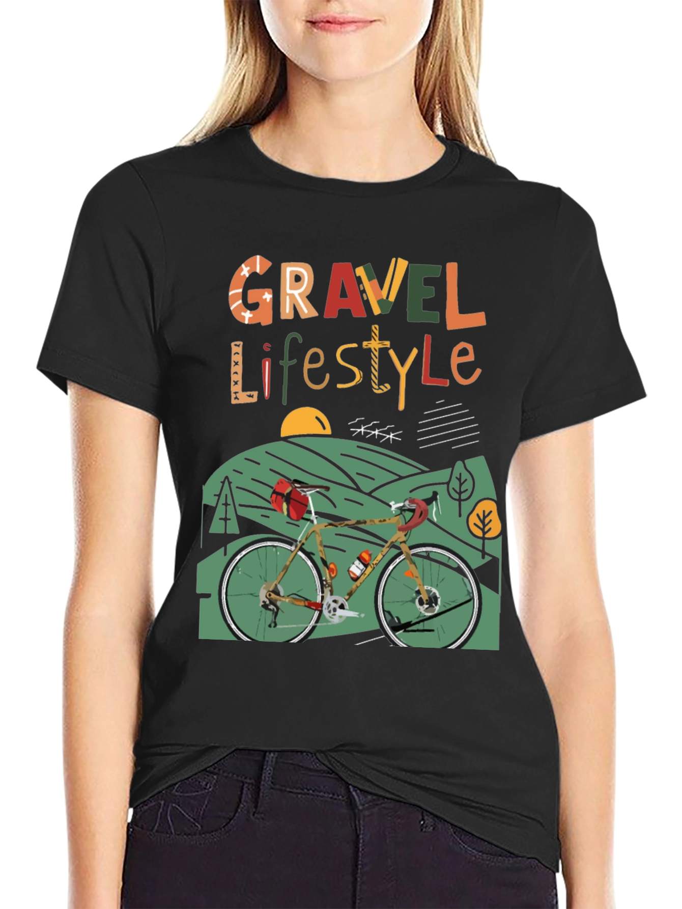Gravel Lifestyle T-Shirt - Cycling Adventure Tee