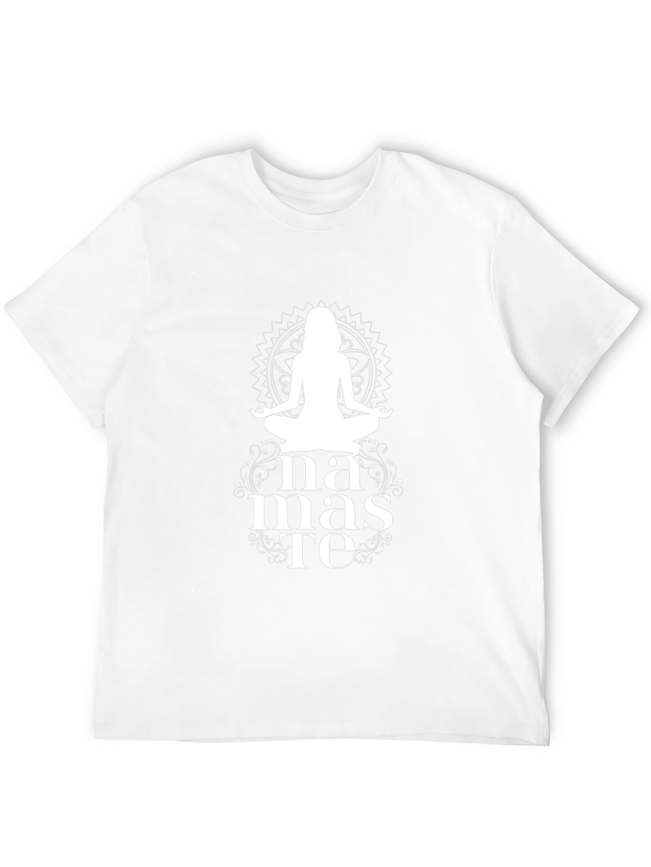 Namaste Yoga T-Shirt - Black - Meditative Design