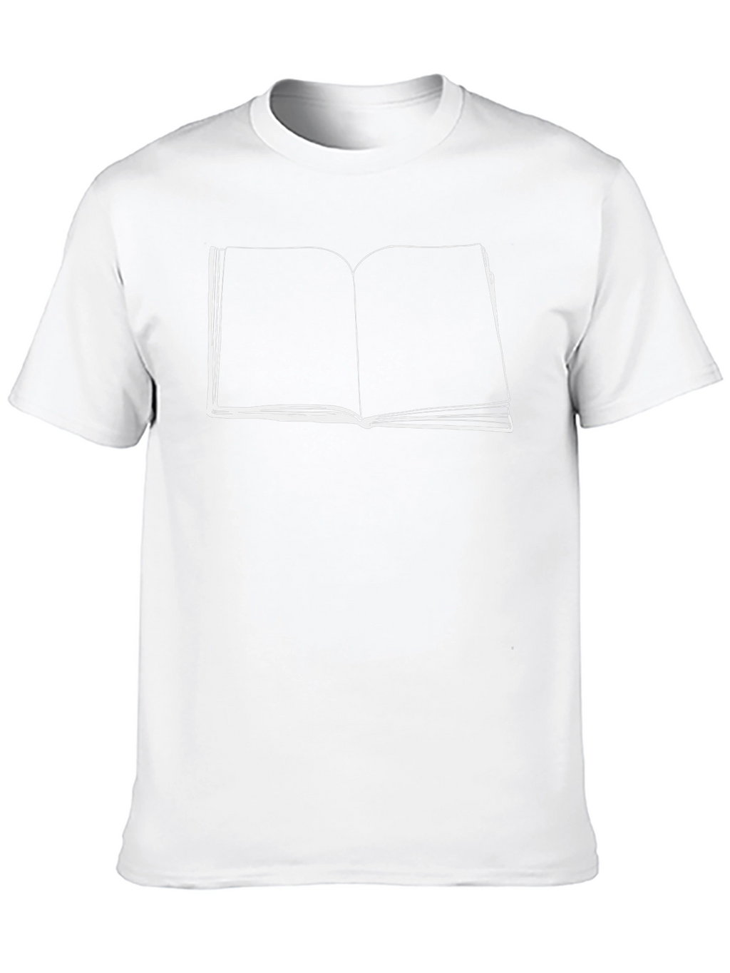 Open Book Graphic T-Shirt - Black Cotton Tee