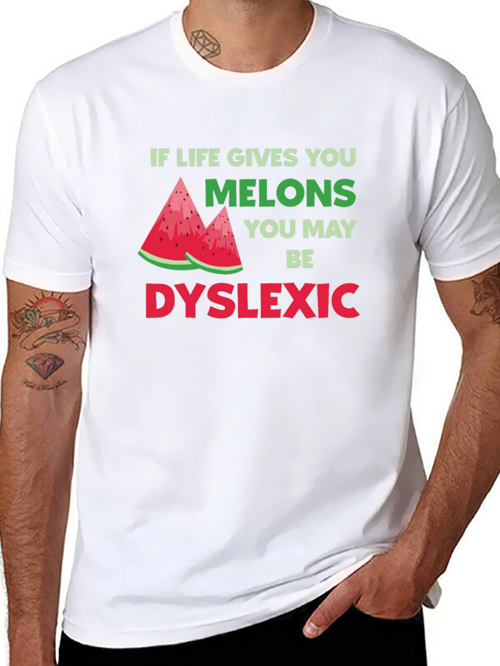 Funny Dyslexia Awareness T-Shirt - Melon Humor