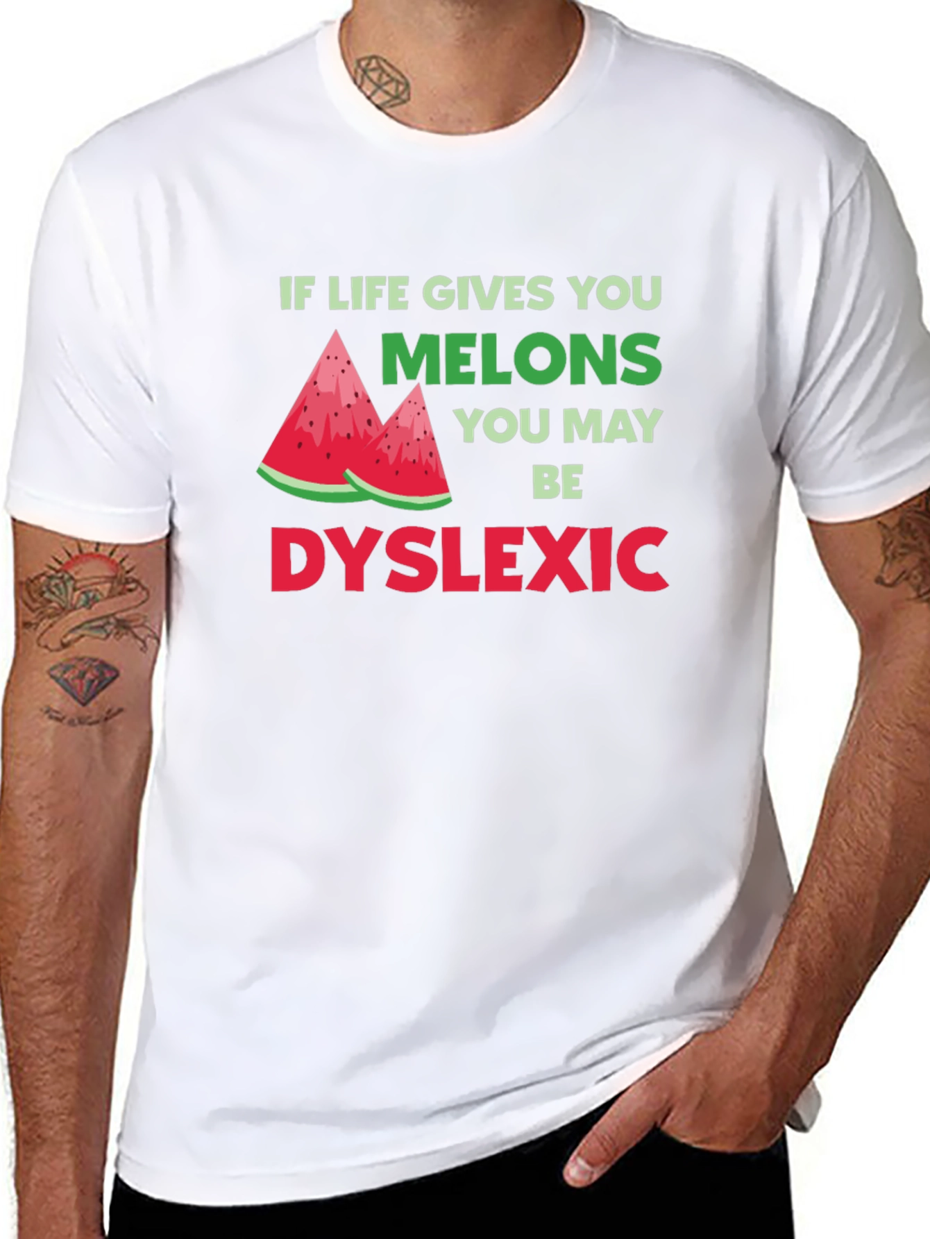 Funny Dyslexia Awareness T-Shirt - Melon Humor