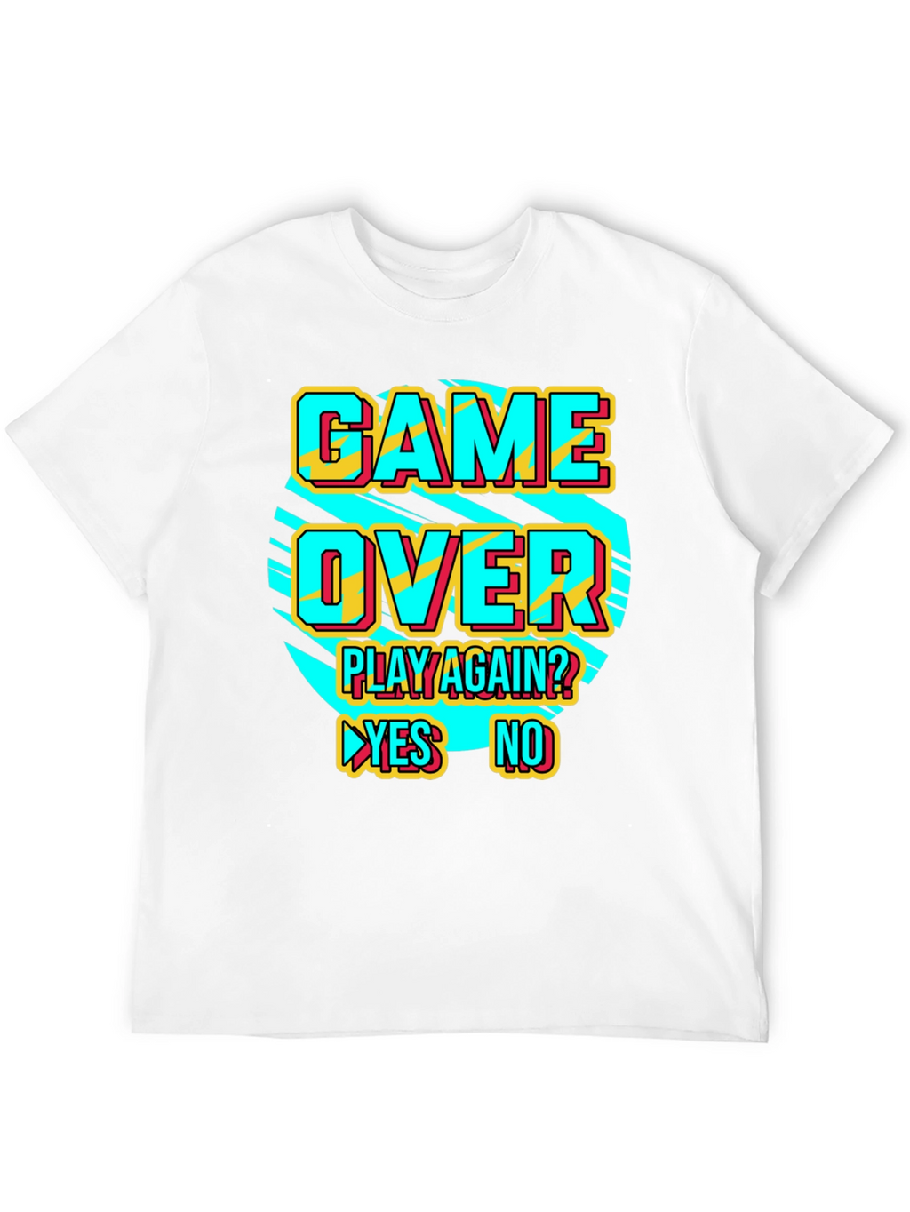 Game Over Retro Style Graphic T-Shirt