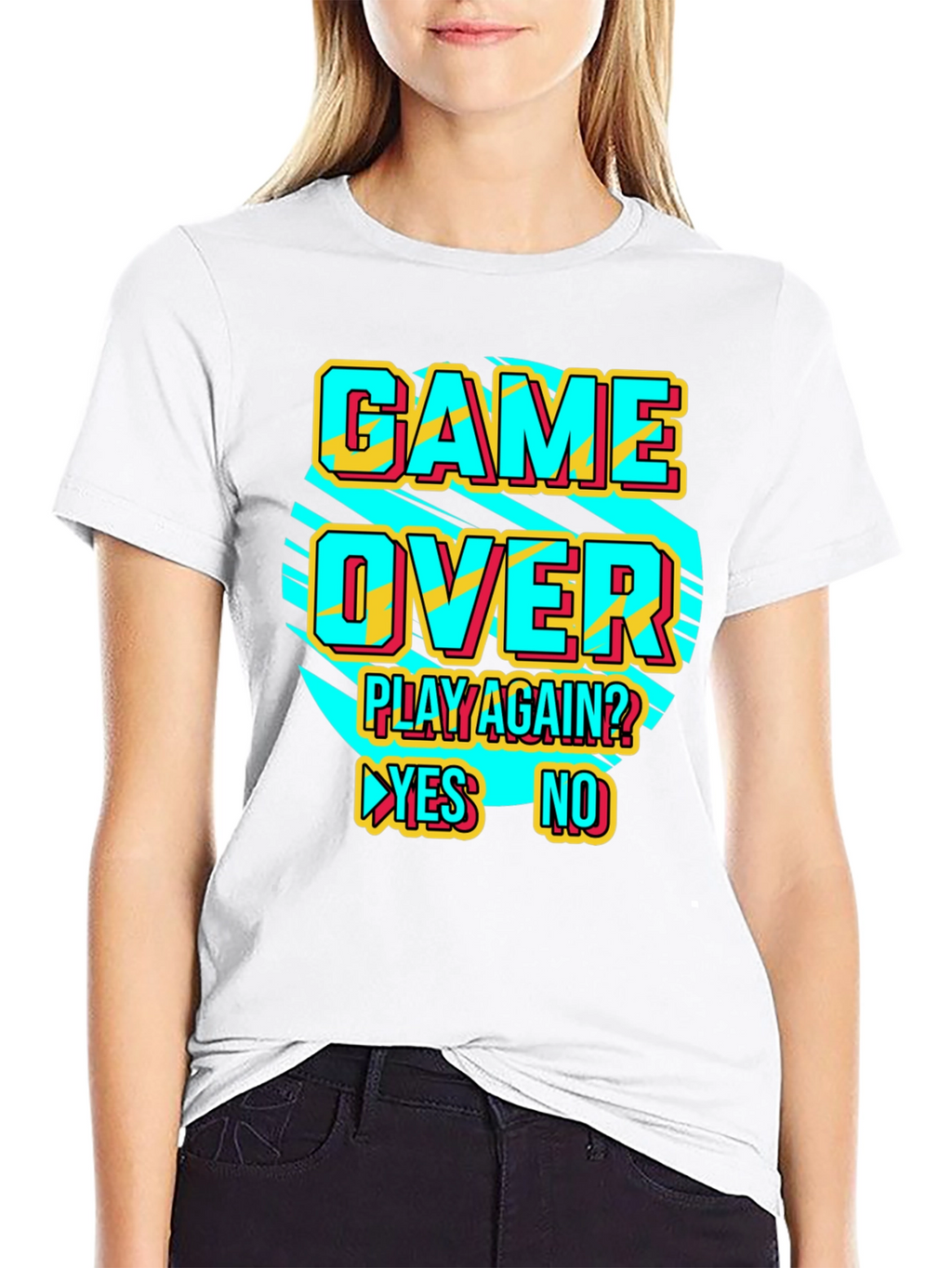 Game Over Retro Style Graphic T-Shirt