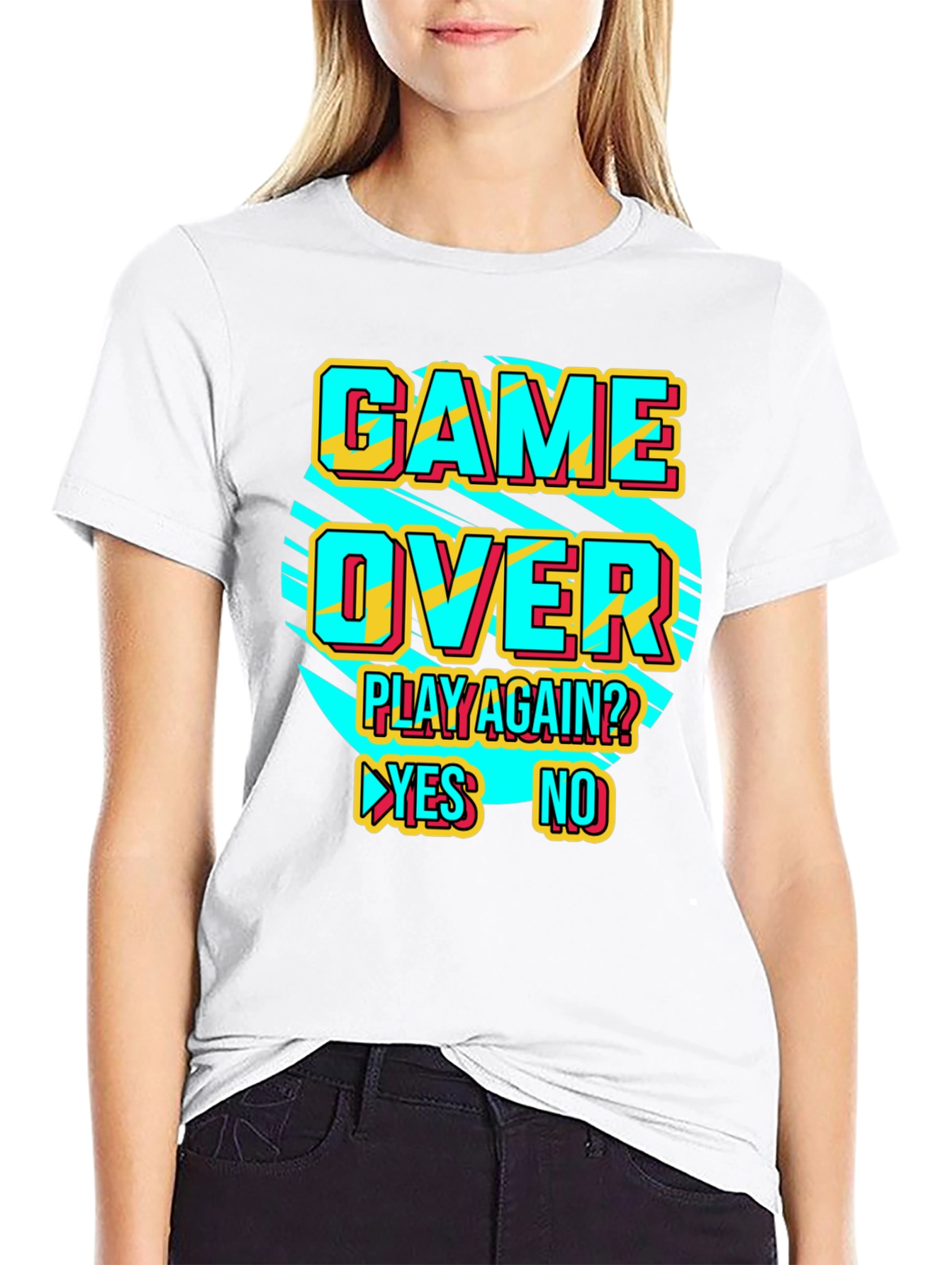 Game Over Retro Style Graphic T-Shirt